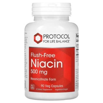 Protocol for Life Balance, flush Free Niacin 500mg   90 vcaps