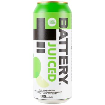 Напій енергетичний Battery Juiced Sour Apple 0,5л - купити, ціни на Cупермаркет "Харків" - фото 1