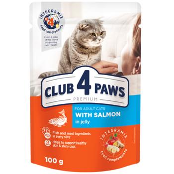 Club 4 Paws Premium Wet Food with Salmon for Cats 100g