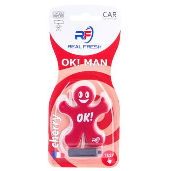 Real Fresh OK! Man Cherry Car Air Freshener 15g