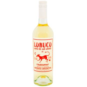 Вино Lobuco Chardonnay біле сухе 10,3% 0,75л