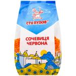 Чечевица Сто Пудов красная 350г