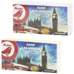 Папір для нотаток Auchan кольоровий клеєний 80х40мм 200шт