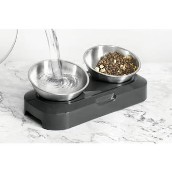 Lapka миски металеві для собак 2 х 480 мл - сірий - купить, цены на MasterZoo - фото 4