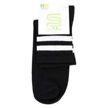 Носки Premier Socks подростковые высокие р.23-25 черный - купить, цены на ЕКО Маркет - фото 1