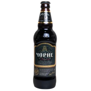 Пиво Перша Приватна Броварня Чорне темне 6,8% 0,5л - купити, ціни на КОСМОС - фото 1