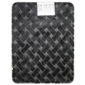 Tarrington House Faux Fur Gray Bath Mat 55x75cm