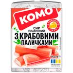 Сир Комо плавлений з крабовими паличками 40% 75г