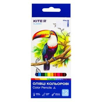 Олівці Kite Classic кольорові тригранні 12шт