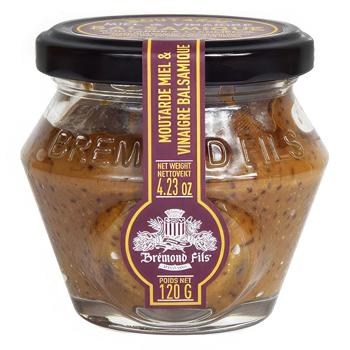 Bremond Fils Mustard with Balsamic Vinegar and Honey 120g - buy, prices for COSMOS - photo 1