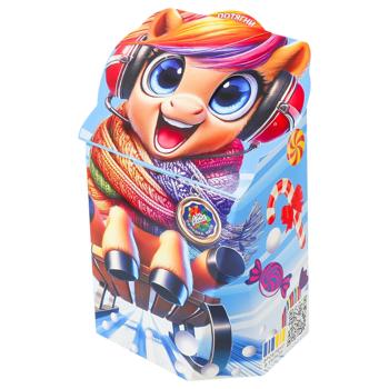 Набір солодощів новорічний Konti у вигляді рюкзачка 369г - купити, ціни на МегаМаркет - фото 1