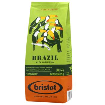 Кава Bristot Brasile моносорт в зернах 225г