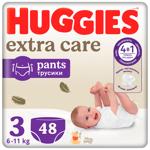 Подгузники-трусики Huggies Extra Care 3 6-11кг 48шт