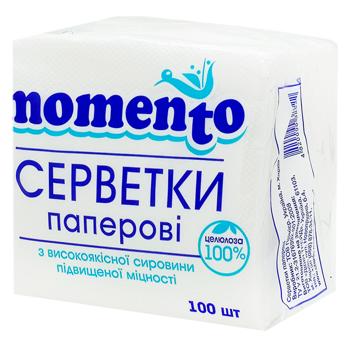 Салфетки столовые Momento 100шт - купить, цены на Чудо Маркет - фото 1