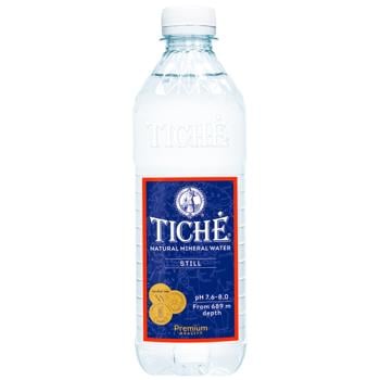 Вода TICHE Natural мінеральна негазована (PET) 0.5 л - купить, цены на WINETIME - фото 1