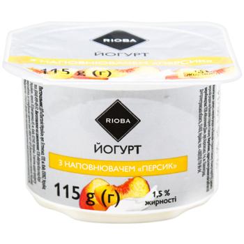 Йогурт Rioba персик 1,5% 115г - купити, ціни на - фото 3