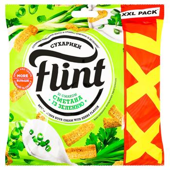 Сухарики Flint со вкусом сметаны с зеленью 150г - купить, цены на Auchan - фото 3