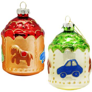 Koopman Carousel Pendant 9cm in assortment