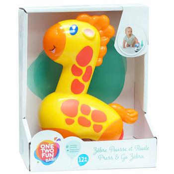 One Two Fun Press & Go Zebra Toy - buy, prices for Auchan - photo 2