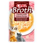 Ласощі для котів Inaba Ciao Broth з куркою та лососем 40г