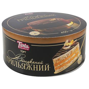 Торт Tarta Вишуканий Грильяжний повітряно-арахісовий 450г - купити, ціни на Таврія В - фото 1