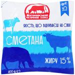Zhytomyr Milk Plant Sour cream 15% 400g