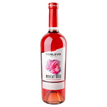 Koblevo Bordeaux Muscat Rose Semi-Sweet Wine 12% 0.75l - buy, prices for EKO Market - photo 1