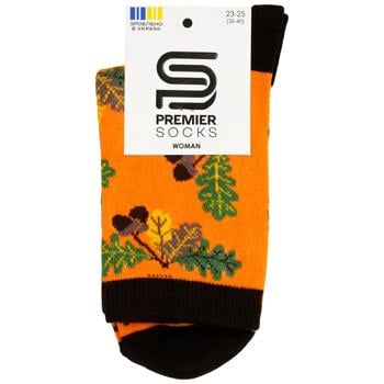 Premier Socks Autumn Women's Classic Socks s.23-25 Mustard