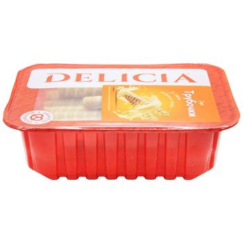 Трубочки вафельные Delicia со вкусом топленого молока 400г - купить, цены на - фото 2