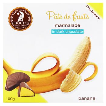 Shoud'e Pate de Fruits Banana Marmalade in Dark Chocolate 100g - buy, prices for NOVUS - photo 2