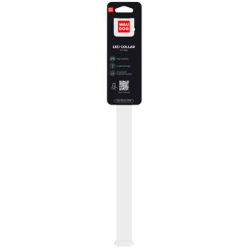 Waudog Led нашийник для собак S - прозорий з підсвічуванням - купить, цены на MasterZoo - фото 1