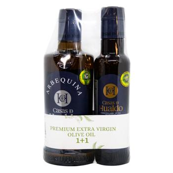 Casas de Hualdo Arbequina Oil 0.5ml and Picual Oil 250ml