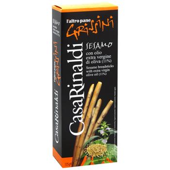 Гріссіні Casa Rinaldi з кунжутом 125г - купити, ціни на МегаМаркет - фото 2