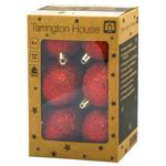 Куля ялинкова Tarrington House червоний 6см 6шт