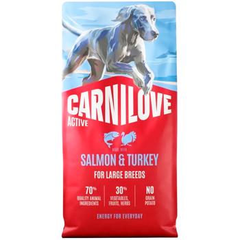 Корм сухий Carnilove Active з лососем та індичкою для собак великих порід 12кг - купити, ціни на MasterZoo - фото 1