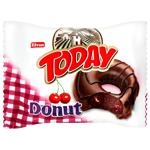 Elvan Today Biscuit Donat in Glaze with Cherry Cream 50g