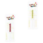 Number 1 Cake Candle with Glitter