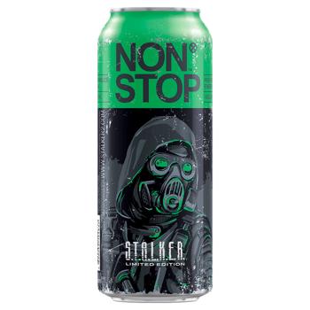 Напій енергетичний Non Stop Stalker Green сильногазований 0,5л - купити, ціни на Ідеал - фото 1