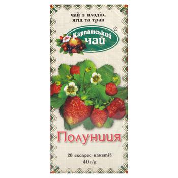 Karpatskyi Chay Strawberry Fruit Tea 2g*20pcs - buy, prices for ULTRAMARKET - photo 2