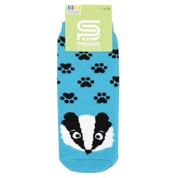 Premier Socks Raccoon Classic Terry Children's Socks s.16-18 Blue - buy, prices for NOVUS - photo 1