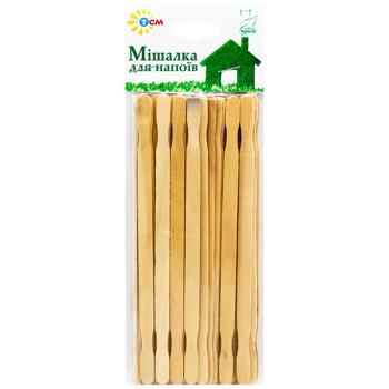 TCM Figured Wooden Drink Mixer 50pcs