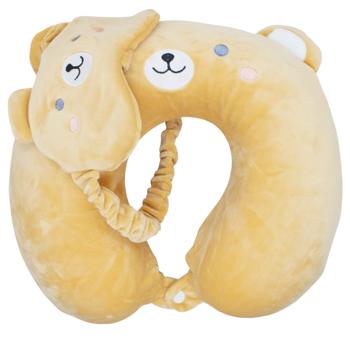 Подушка для путешествий с маской 30*25см A062-38901 - купить, цены на КОСМОС - фото 5