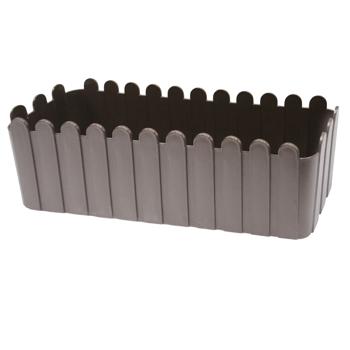 Aleana Fence Flowerpot 49х16.5cm Dark Brown - buy, prices for NOVUS - photo 2