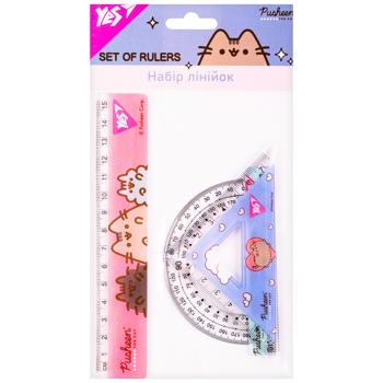 Набір лінійок Yes Pusheen 3 предмети - купити, ціни на MasterZoo - фото 1