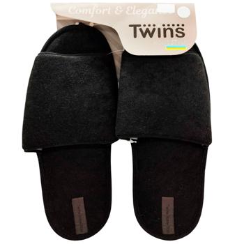 Капці чоловічі Twins HS-VL PVC 14175 флісові чорні р.42/43 - купити, ціни на Ідеал - фото 1