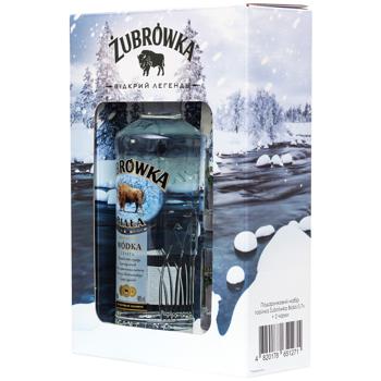 НАБІР ГОРІЛКА ZUBROWKA 0,7Л+2ЧАРКИ