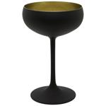 Stolzle Champagne Glass 230ml Black/Gold