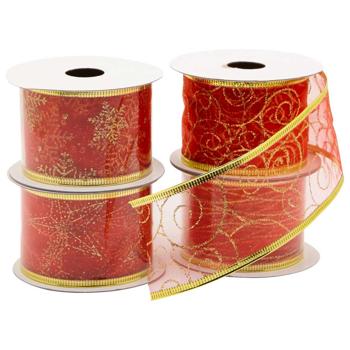 Actuel Red Decorative Ribbon 5x270 cm