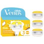 Gillette Comfort Glide Coconut Replaceable Shaving Cartridges 3pcs