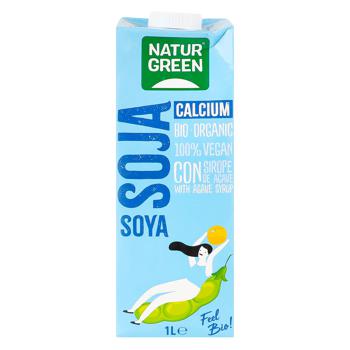 NaturGreen Organic Plant Milk Made from Soy with Agave Syrup and Seaweed 1l - buy, prices for MegaMarket - photo 1